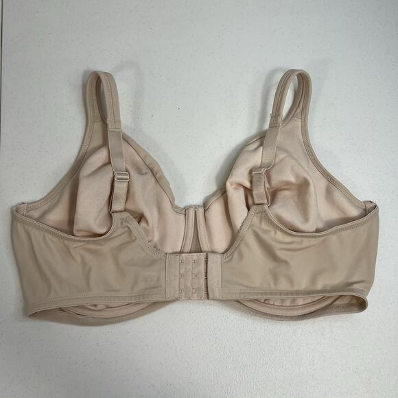 Liz & Co 40DD Bra Gentle Lift Unlined Underwire Beige Tan Adjustable Strap 16411 - Picture 5 of 15